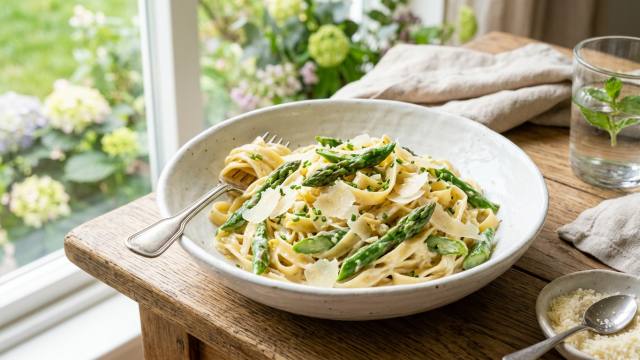 Crémeuses, fraîches, moelleuses, ces pâtes aux asperges font oublier les recettes compliquées