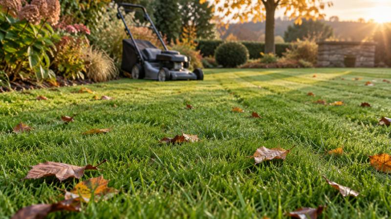 Dernière tonte de la pelouse : jusqu’où couper avant l’hiver ?