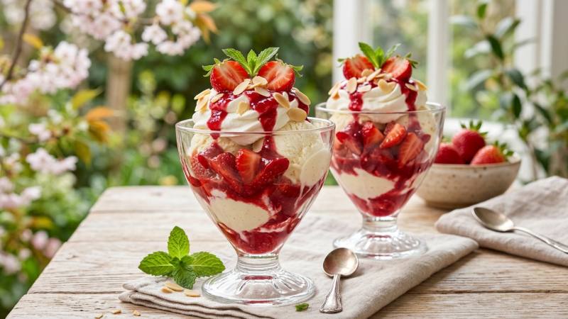 En avril, les fraises Melba à la menthe réveillent un vrai sourire de printemps
