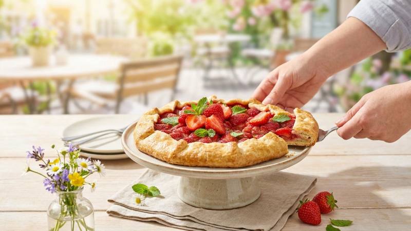 Ma tarte aux fraises fondante au parfum subtil de fleur d’oranger enchante nos dimanches
