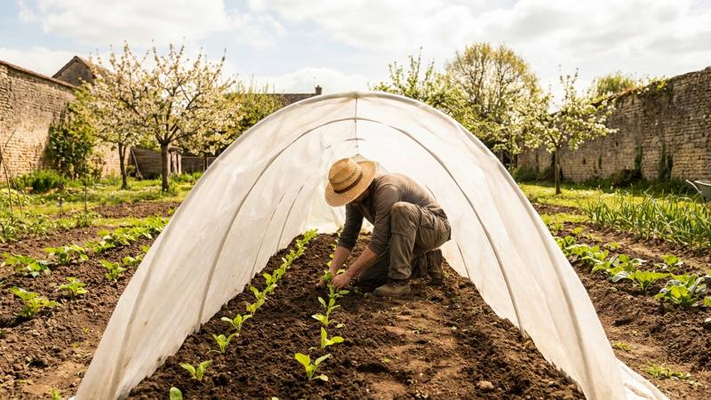 Travaux de jardin en avril : les semis et soins indispensables pour protéger vos plants des gelées printanières